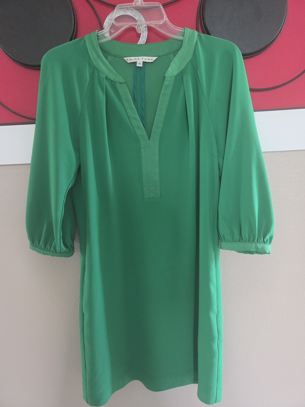 Trina Turk Green Shift Dress